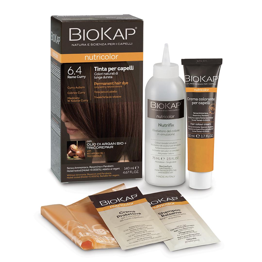 Крем-краска Bios Line BioKap Nutricolor 6.4 Rame Curry 140 мл (27356848)