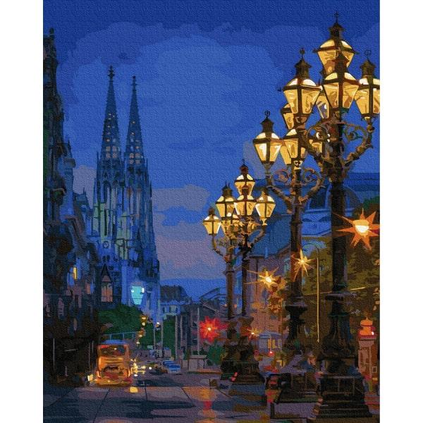 Картина за номерами Brushme GX35655 Вечірня вулиця 40х50 см (1396057506)