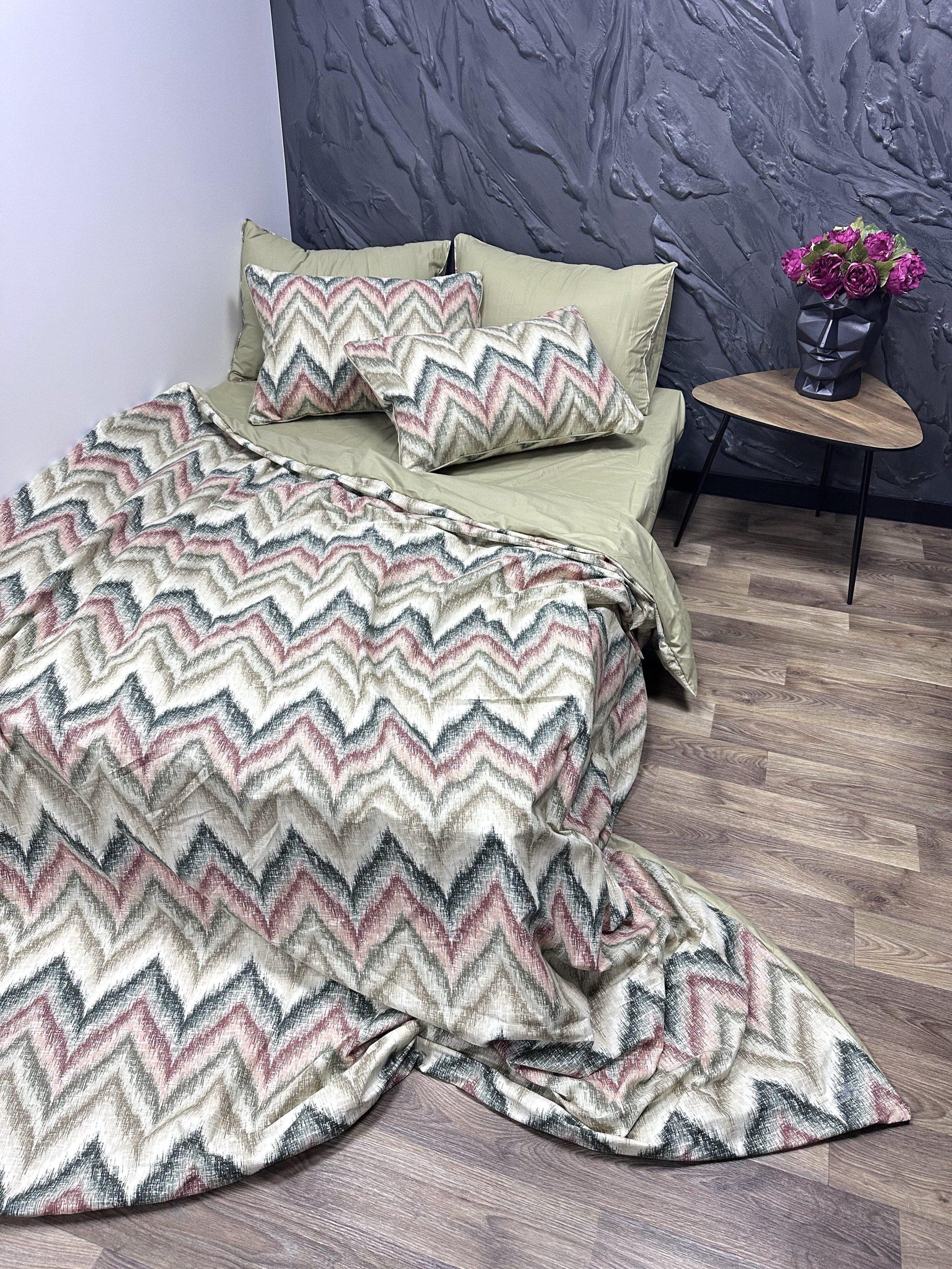 Комплект постельного белья Comfort Home Hills green евро