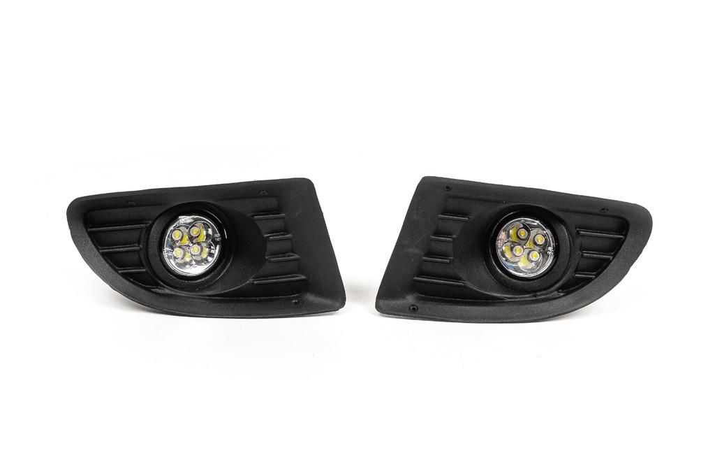 Противотуманки LED GPlast для Fiat Punto Grande/EVO 2006-2018 гг. abs-пластик Черный