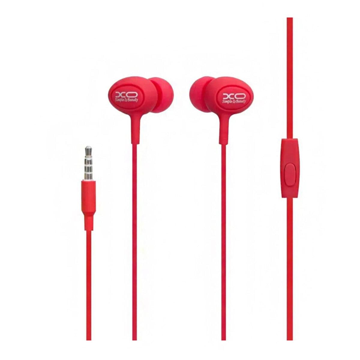 Наушники проводные Xo S6 Candy красные