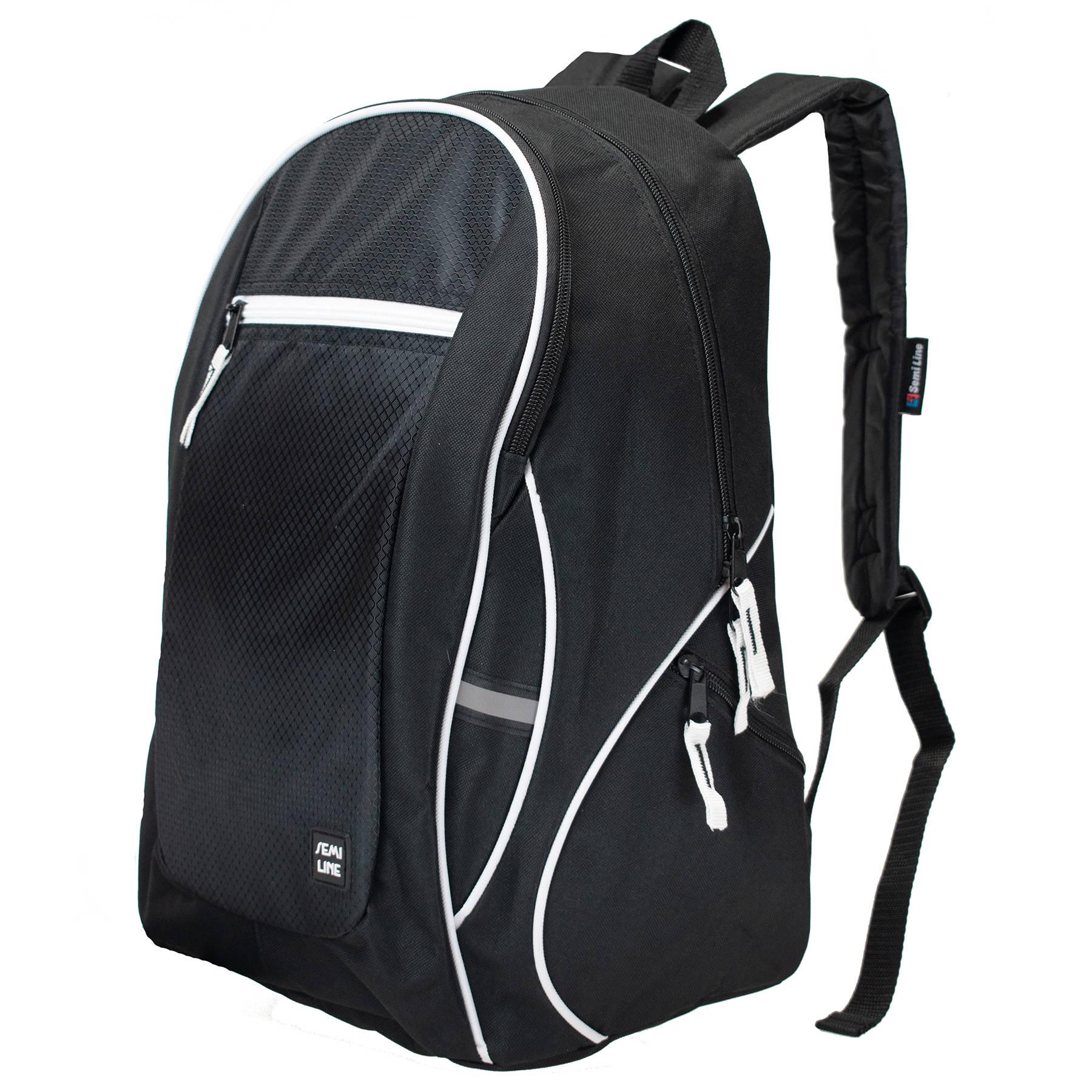 Рюкзак міський SEMI LINE 28 Black/White Elements (J4919-1)