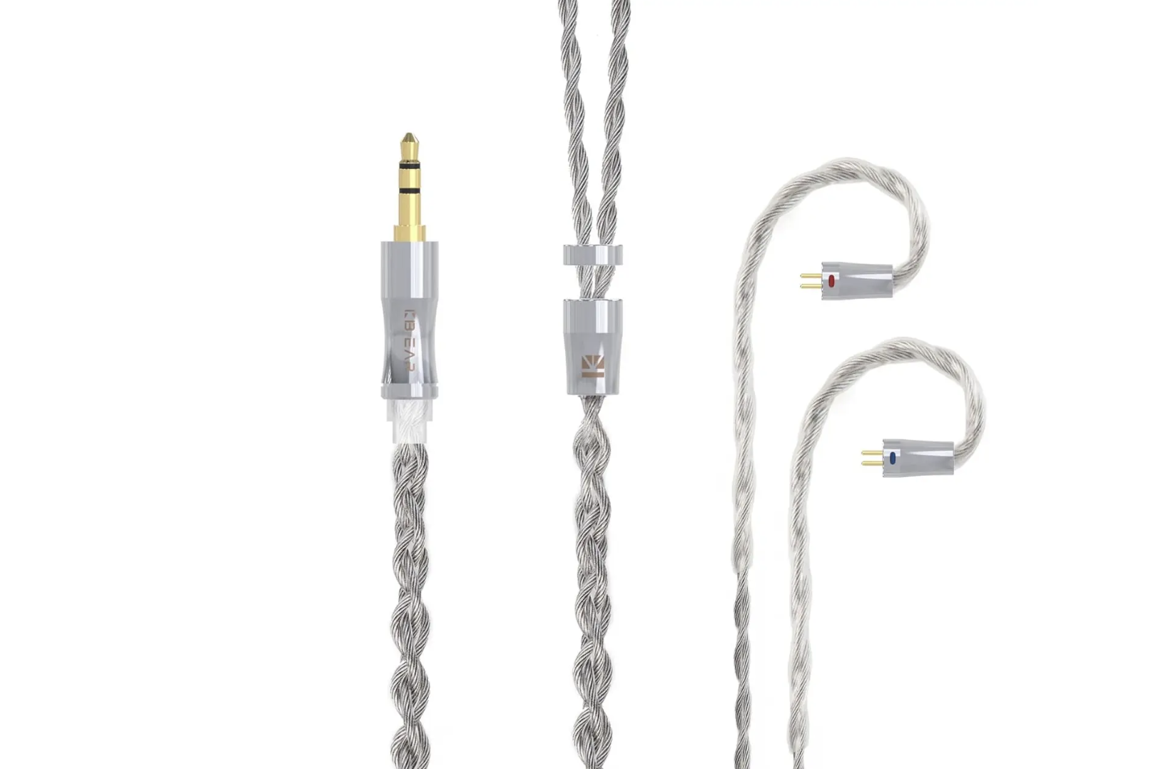 Кабель для наушников KBEAR Chord 6N Jeck 4,4 мм 2Pin 0,78 мм гибридный 4-х жильный графеново-медный