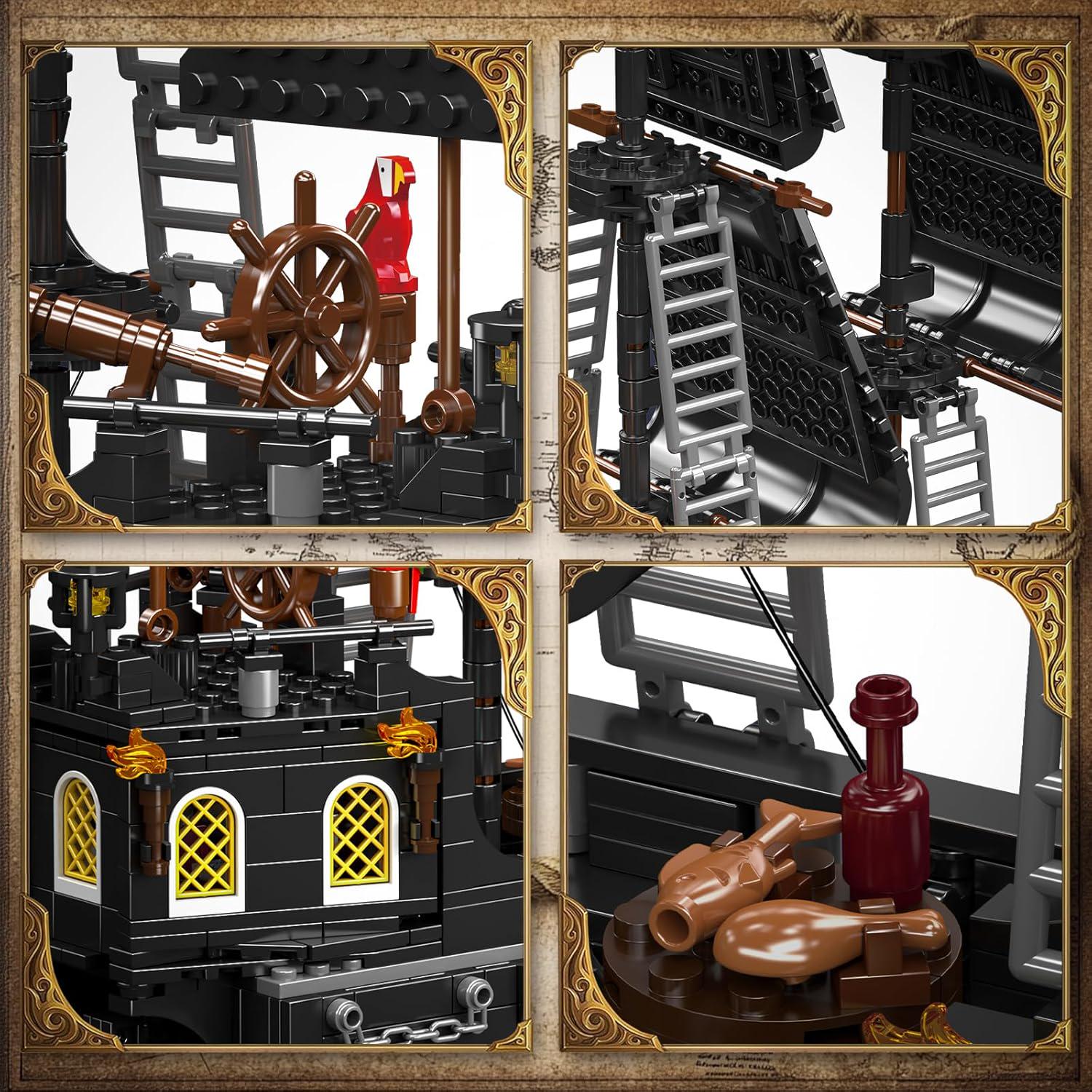 Конструктор Корабель піратський Чорна Перлина 932 дет. (10195) - фото 4 Конструктор Корабель піратський Чорна Перлина 932 дет. (10195) - фото 4