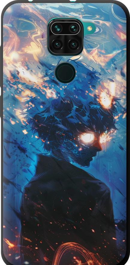 Чехол на Xiaomi Redmi Note 9 Сатору Годжо (6129b-2017-42517) Чехол на Xiaomi Redmi Note 9 Сатору Годжо (6129b-2017-42517)