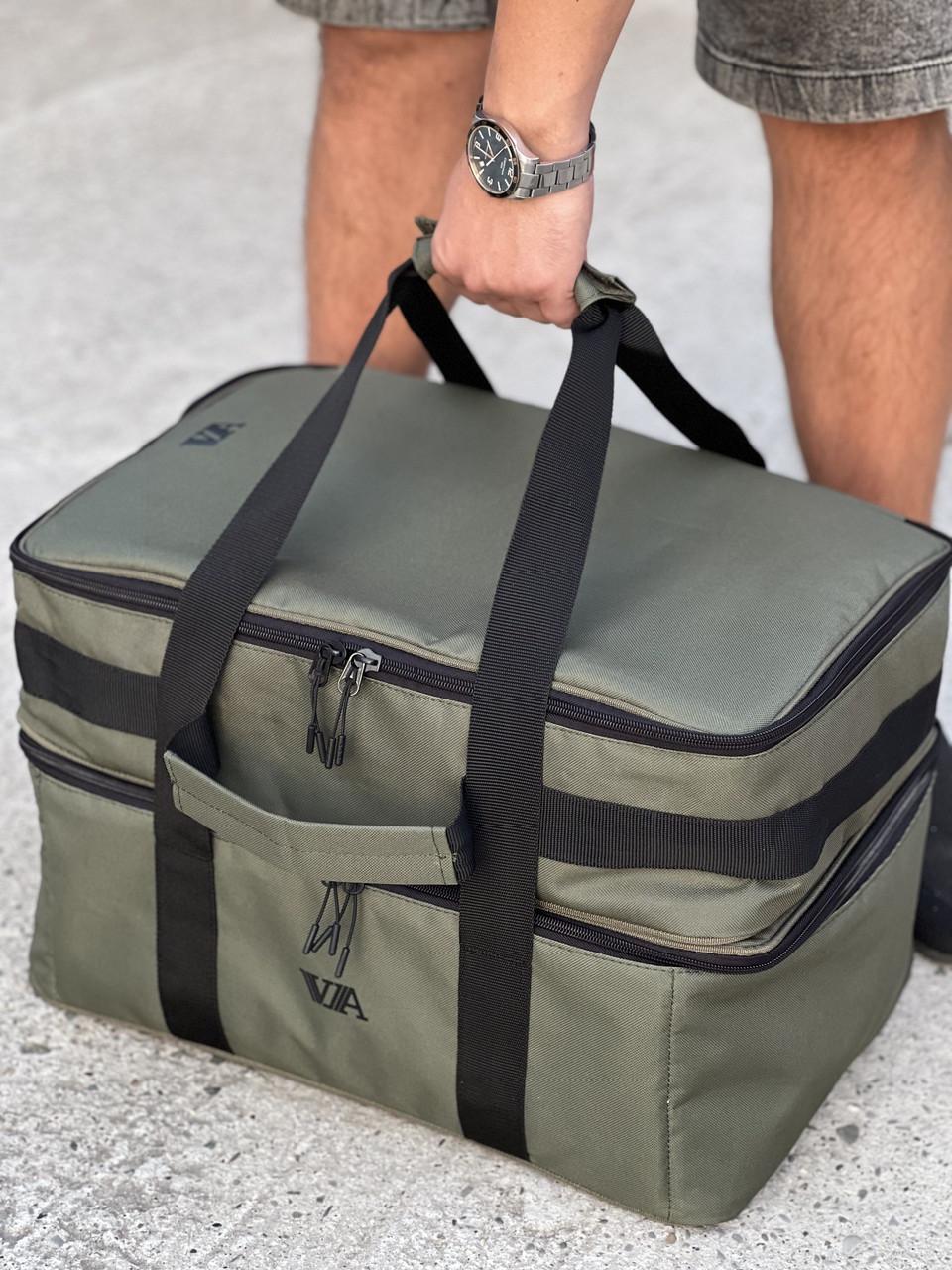 Сумка двойная VA для фидерной и карповой рыбалки 46x33x32 см (2438653294)