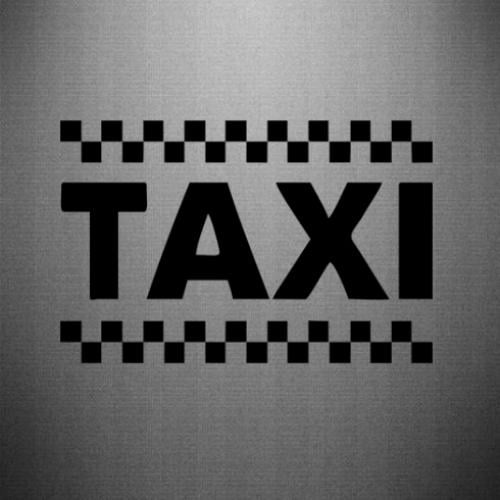 Наклейка TAXI 15x9,8 см Черный (21559475)