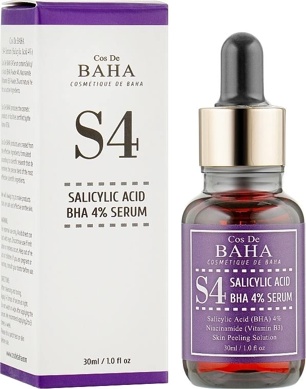 Сироватка для обличчя Cos de BAHA Salicylic Acid 4% Cos de BAHA для жирної та проблемної шкіри 30 мл (32124328)