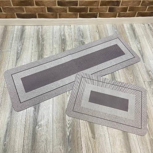Набор ковриков для кухни/ванной Knitting Style 2в1 диатомитовый 120х40/60х40 см Серый (KD2Knitting StyleGray) - фото 8 Набор ковриков для кухни/ванной Knitting Style 2в1 диатомитовый 120х40/60х40 см Серый (KD2Knitting StyleGray) - фото 8