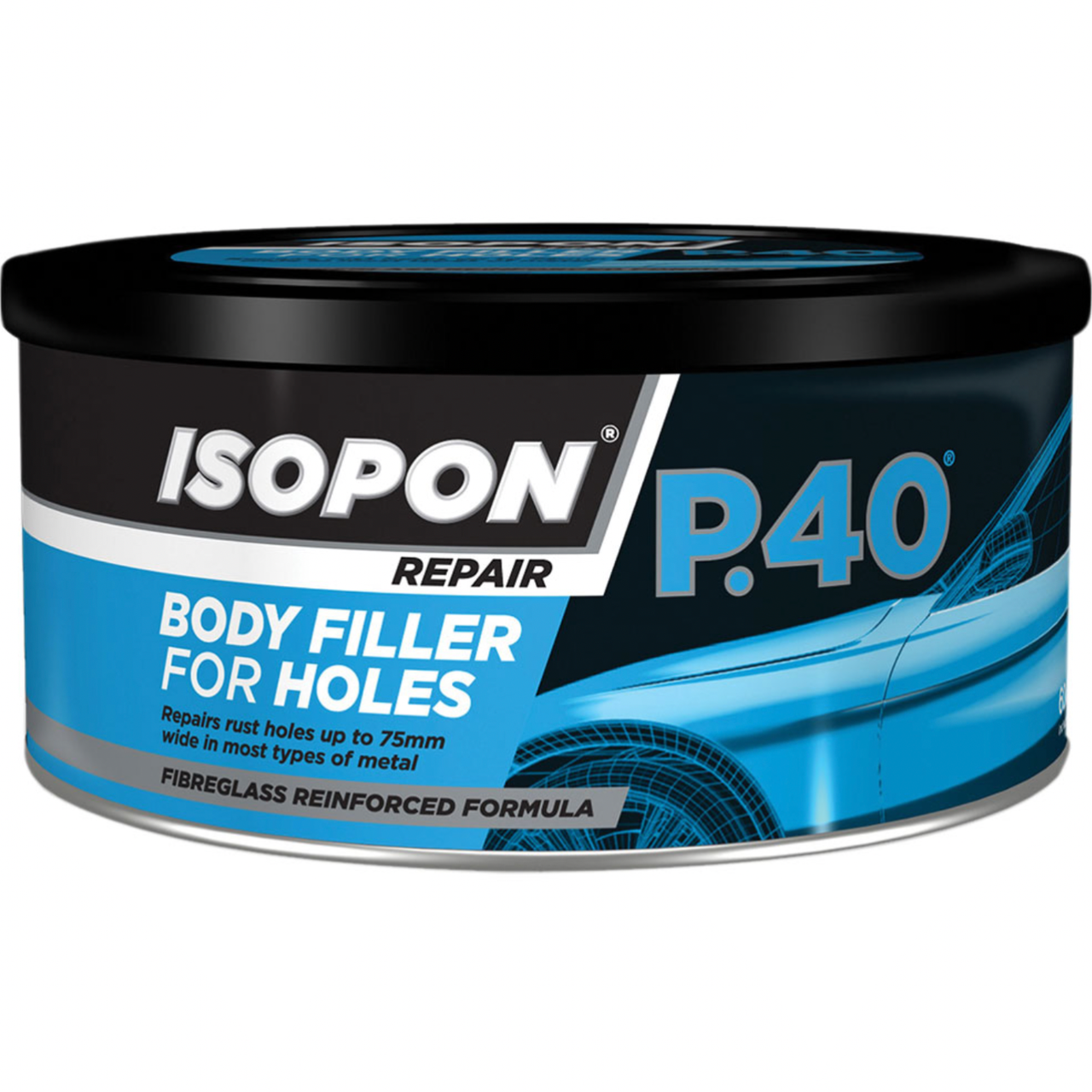 Шпатлевка для ремонта отверстий со стекловолокном ISOPON P.40 Body Filler for Holes 600 мл