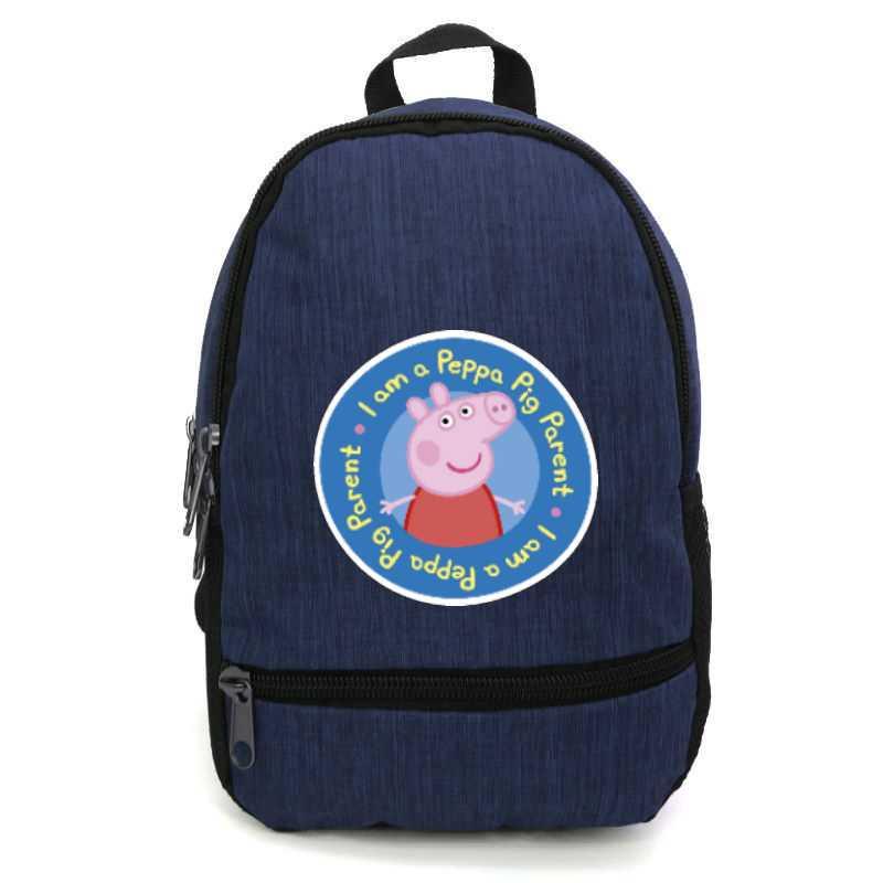 Шкільний рюкзак підлітковий Cappucino Toys Свінка Пеппа PIG 009 12,5 л Синій (1670545674)