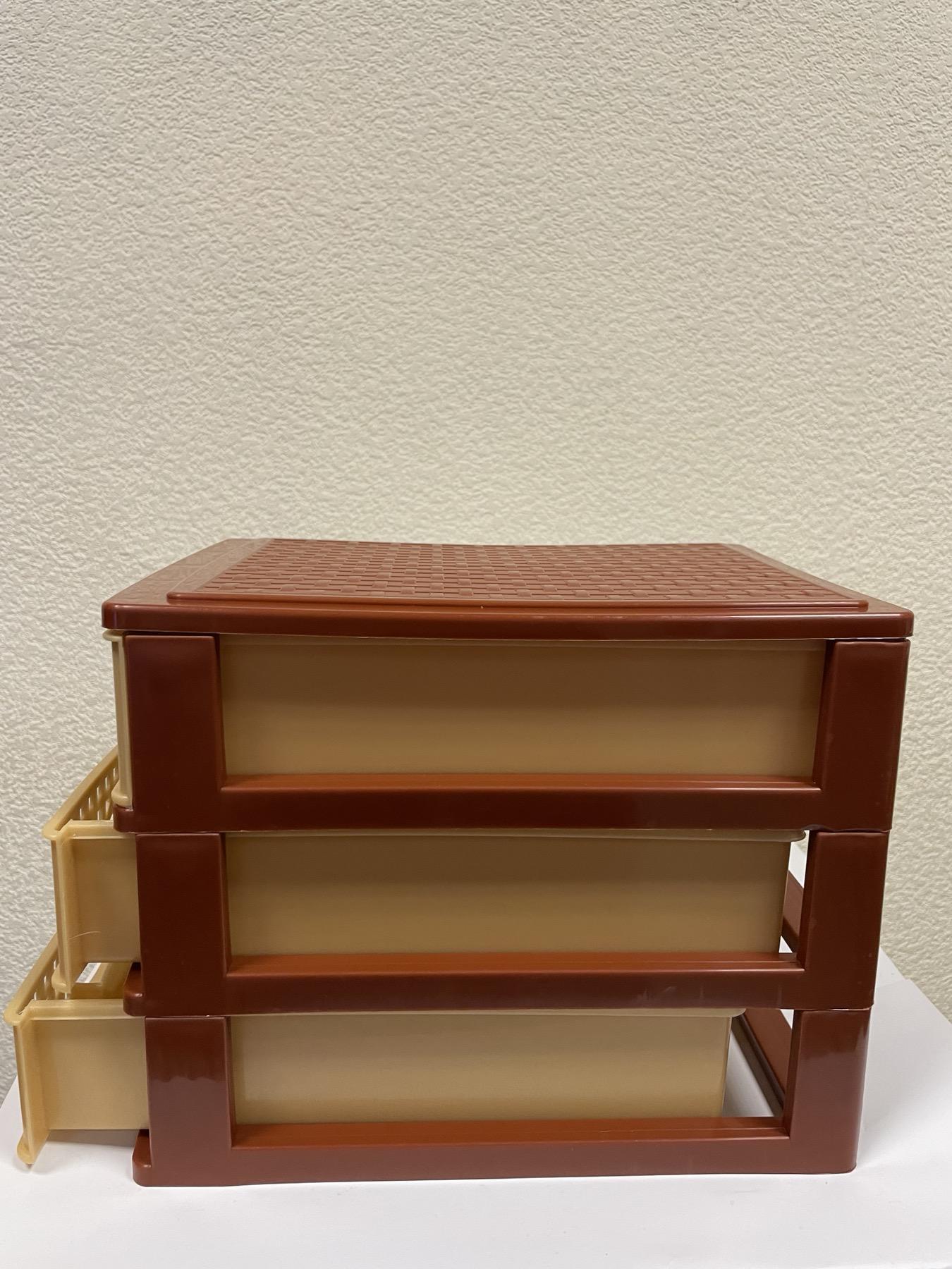 Комод пластиковый Консенсус ROTANGE мини 3 ящика 20х19х26,5 см Бежево-коричневый (28790064) - фото 5 Комод пластиковый Консенсус ROTANGE мини 3 ящика 20х19х26,5 см Бежево-коричневый (28790064) - фото 5