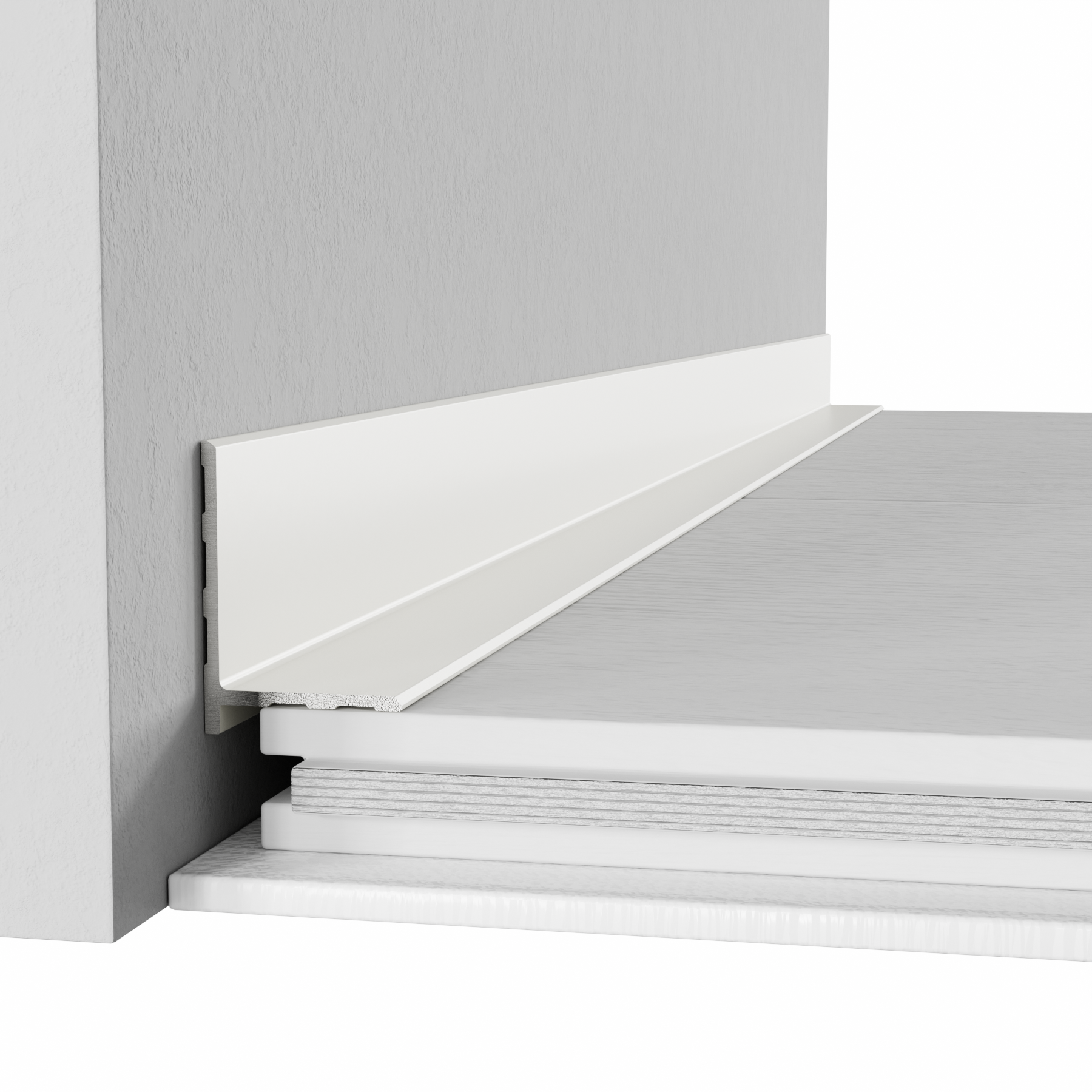 Микроплинтус алюминиевый Thinline MPV-172W 22x2600 мм Белый (25445131)