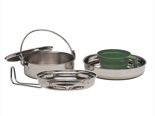 Набір столовий з нержавіючої сталі Mil-Tec на 1 персону 4 предмети (14646000) Набір столовий з нержавіючої сталі Mil-Tec на 1 персону 4 предмети (14646000)