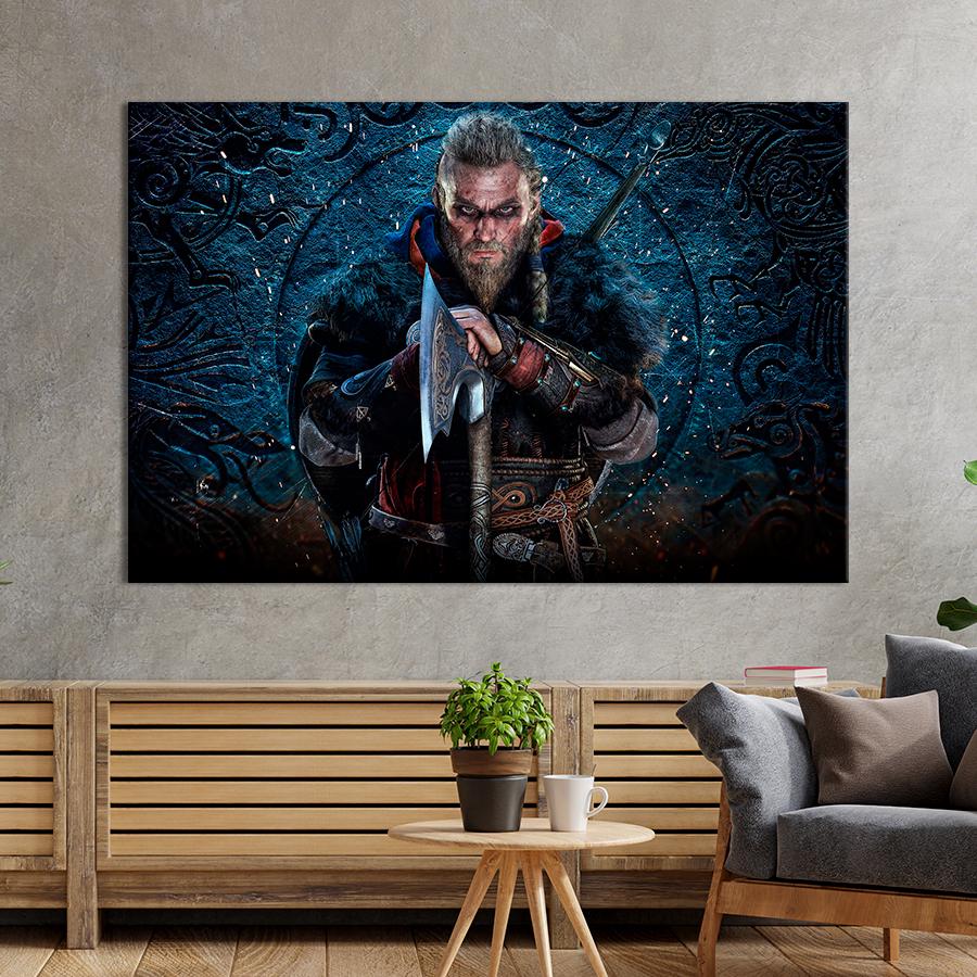 Настенний декор Один Assassin’s Creed Valhalla 120x80 см (A208-1) - фото 1