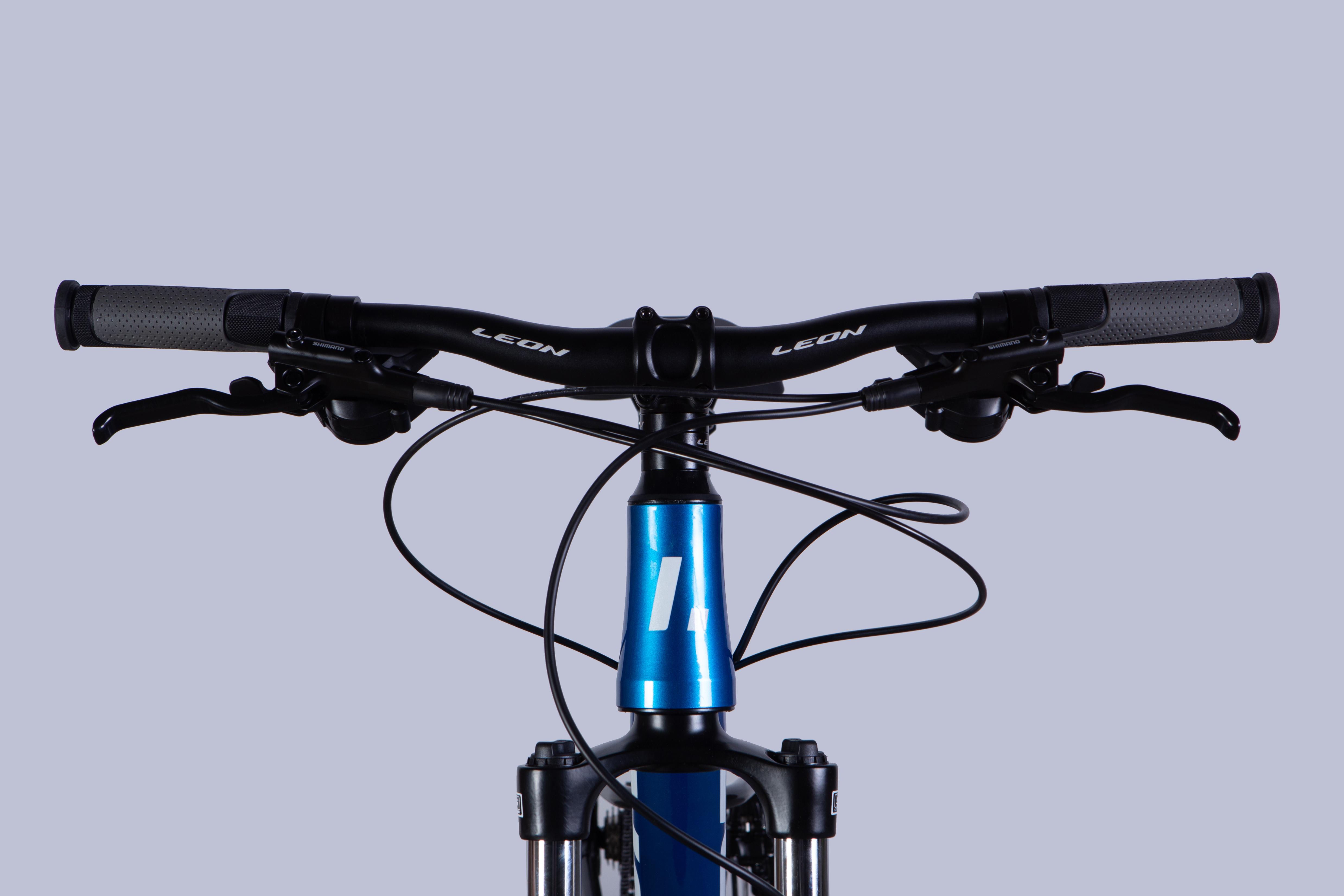 Велосипед Leon 2025 XC 100 HDD AL 27,5" рама 13" Синий с черным (OPS-LN-27,5-036) - фото 3 Велосипед Leon 2025 XC 100 HDD AL 27,5" рама 13" Синий с черным (OPS-LN-27,5-036) - фото 3