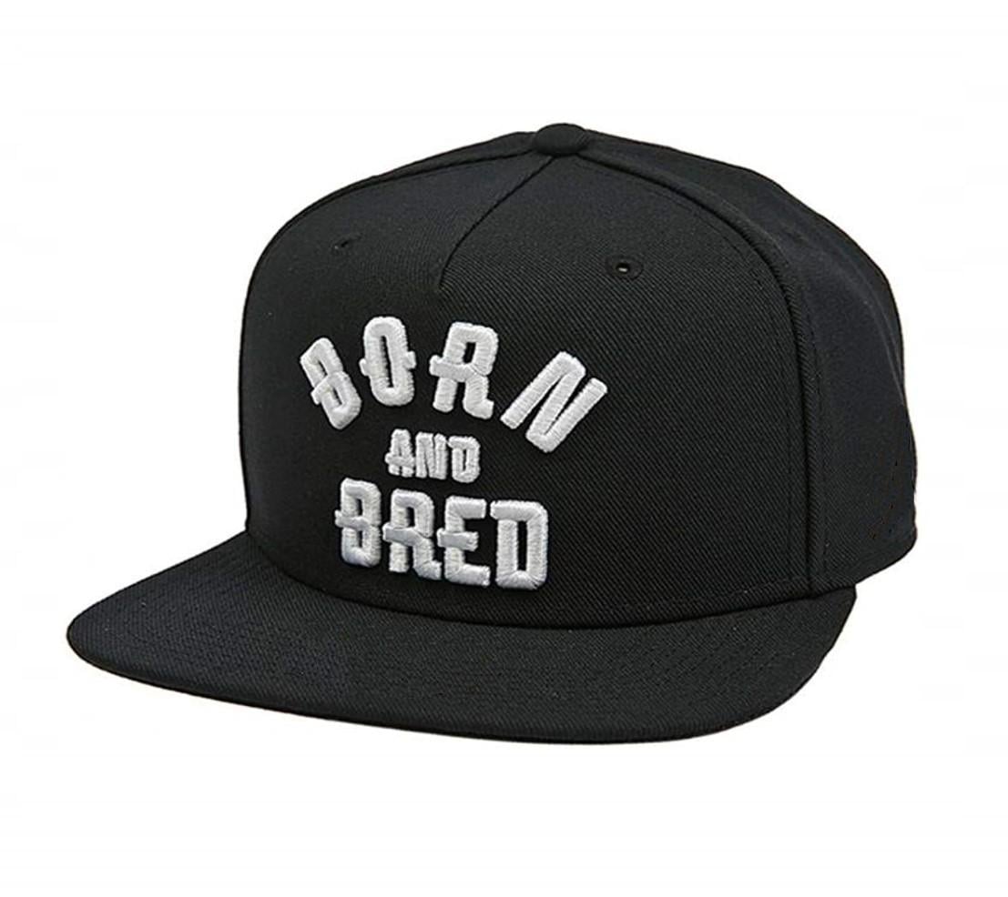 Кепка снепбек Born and Bred с прямым козырьком унисекс Черный