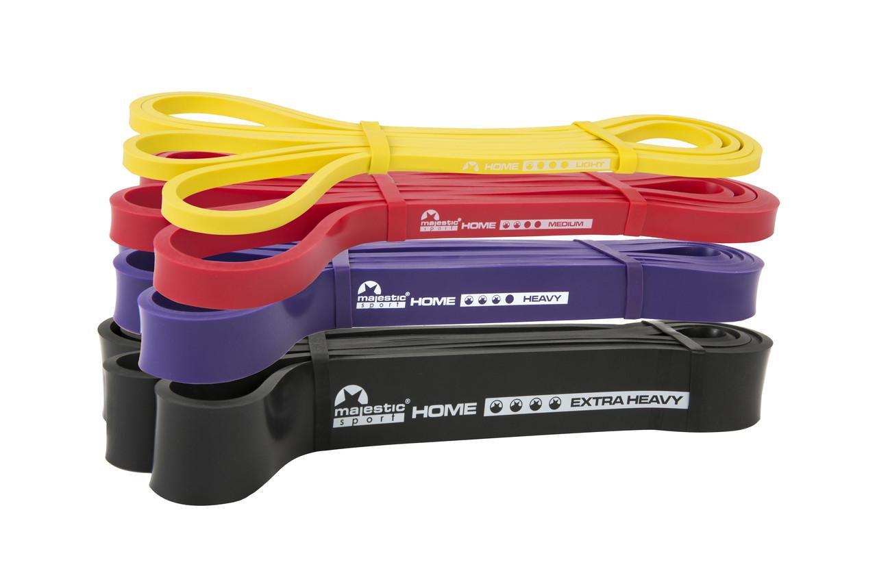 Резиновые петли для тренировок Majestic Sport Home Power Band M-HB-4217 4 шт. 2-39 кг