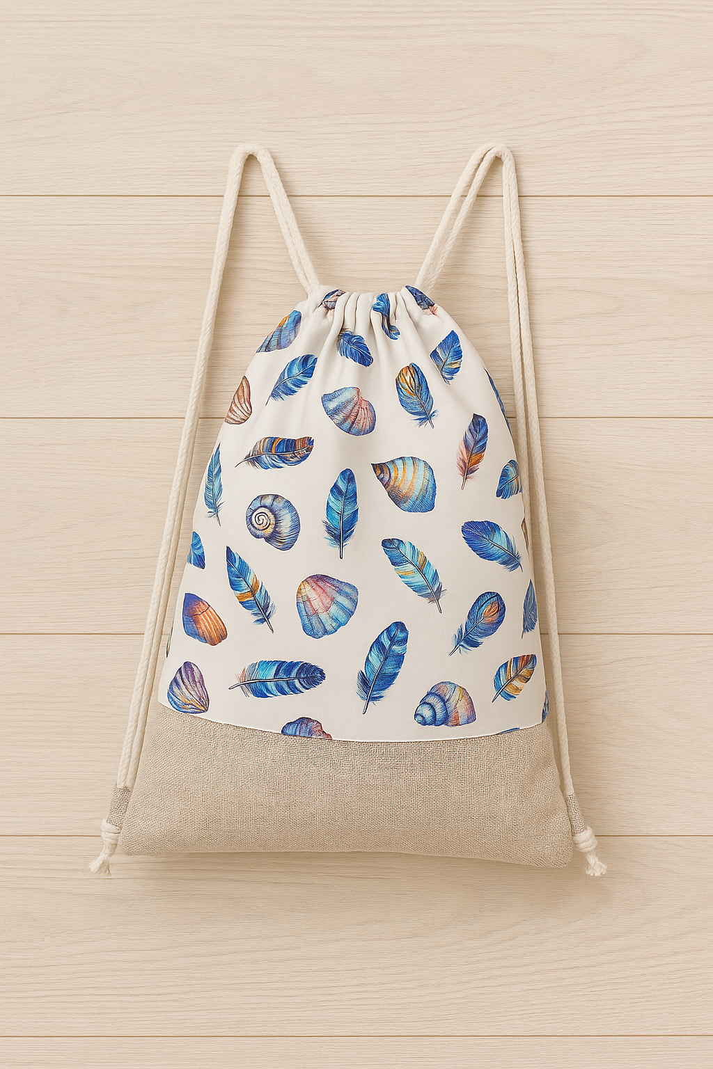 Рюкзак тканевый Presentville Summer Разноцветные перья (RSUM_20A013)