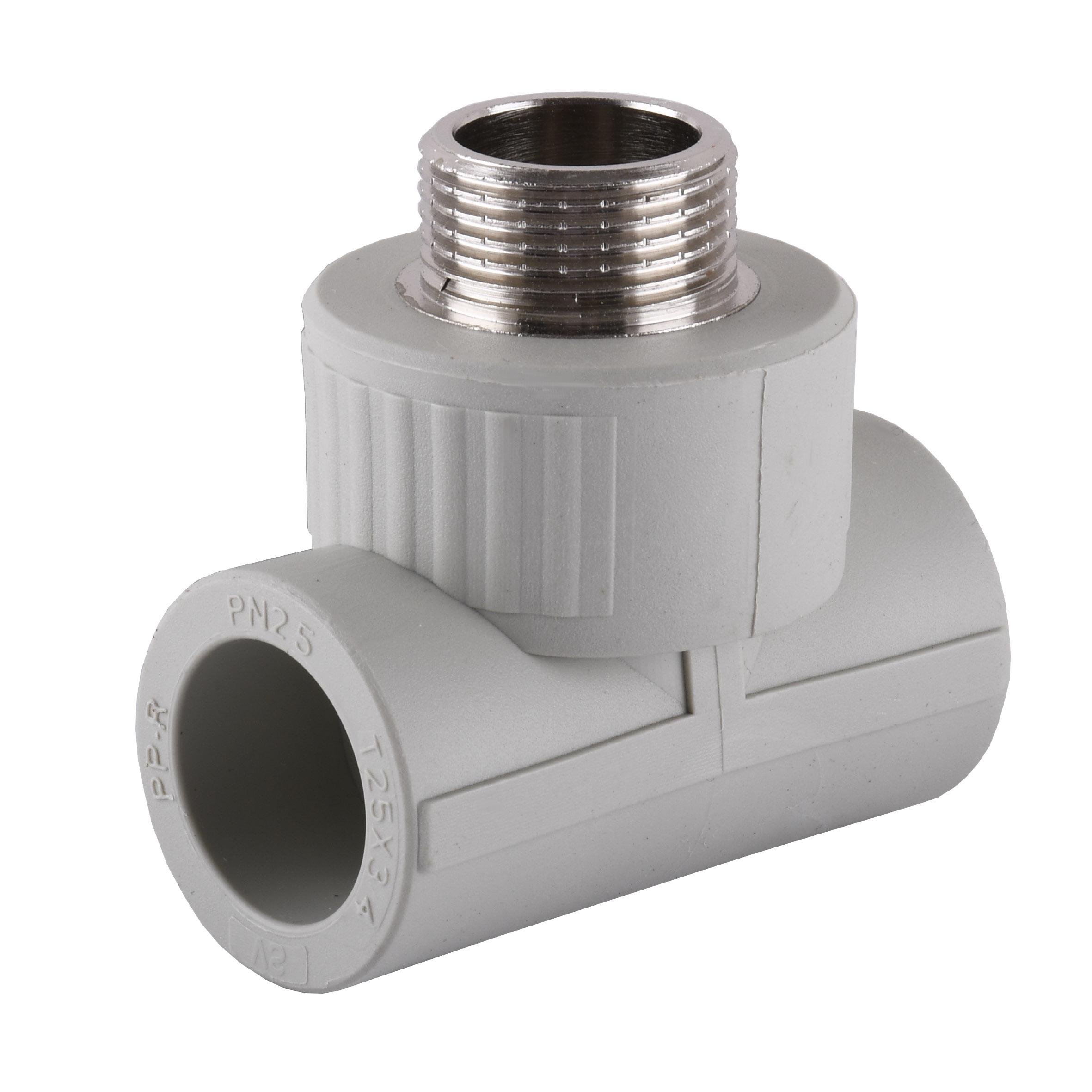 Тройник Vsplast 000003140 PPR пайка-наружная 20х1/2"х20 мм (109540)