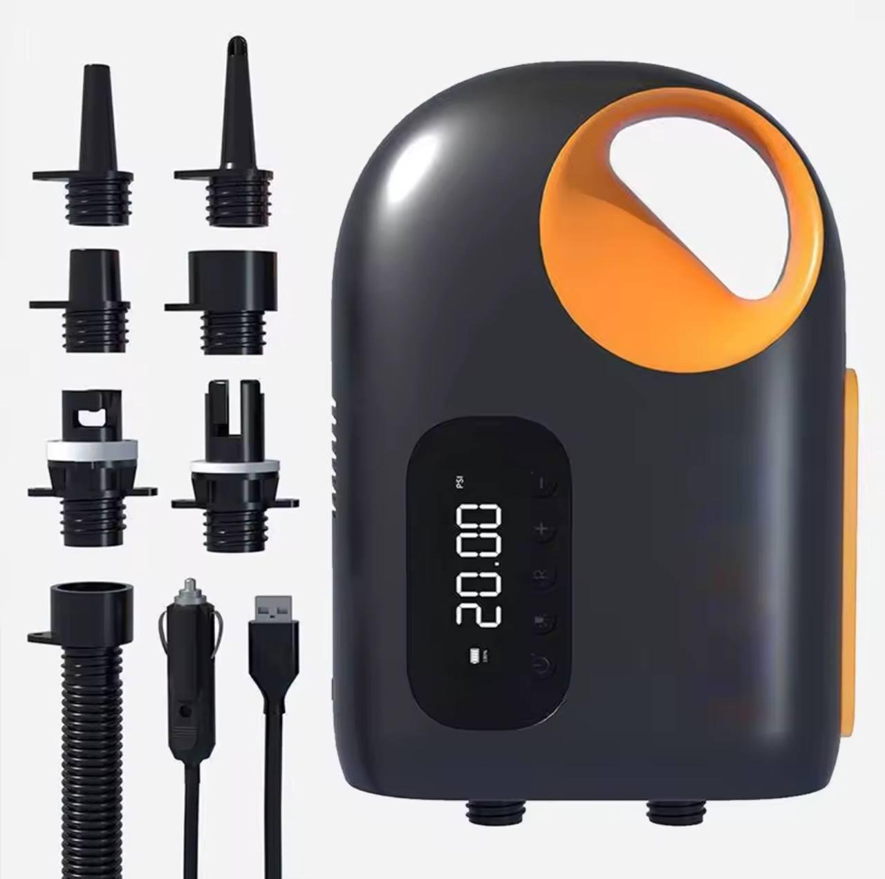 Насос високого тиску для човнів та SUP дошок ATJ-8666 повітрянний акумуляторний від прикурювача (le1-4gh-dke) Насос високого тиску для човнів та SUP дошок ATJ-8666 повітрянний акумуляторний від прикурювача (le1-4gh-dke)