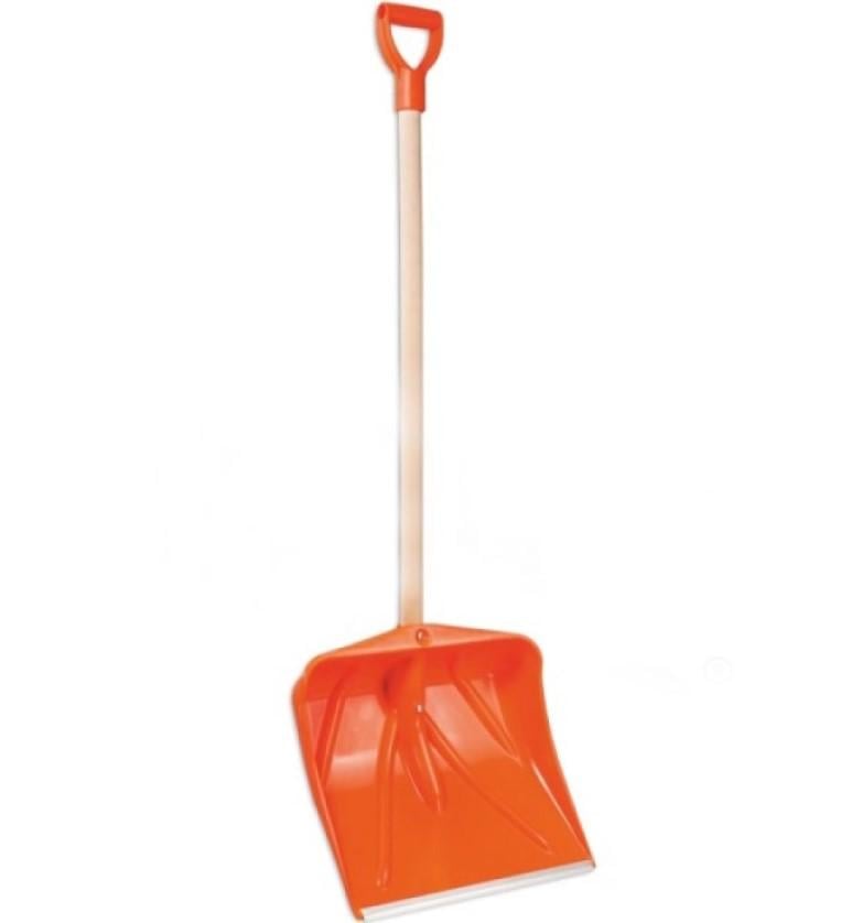 Лопата для чищення снігу з держаком MaaN 450х415 мм 1,35 м (23617)