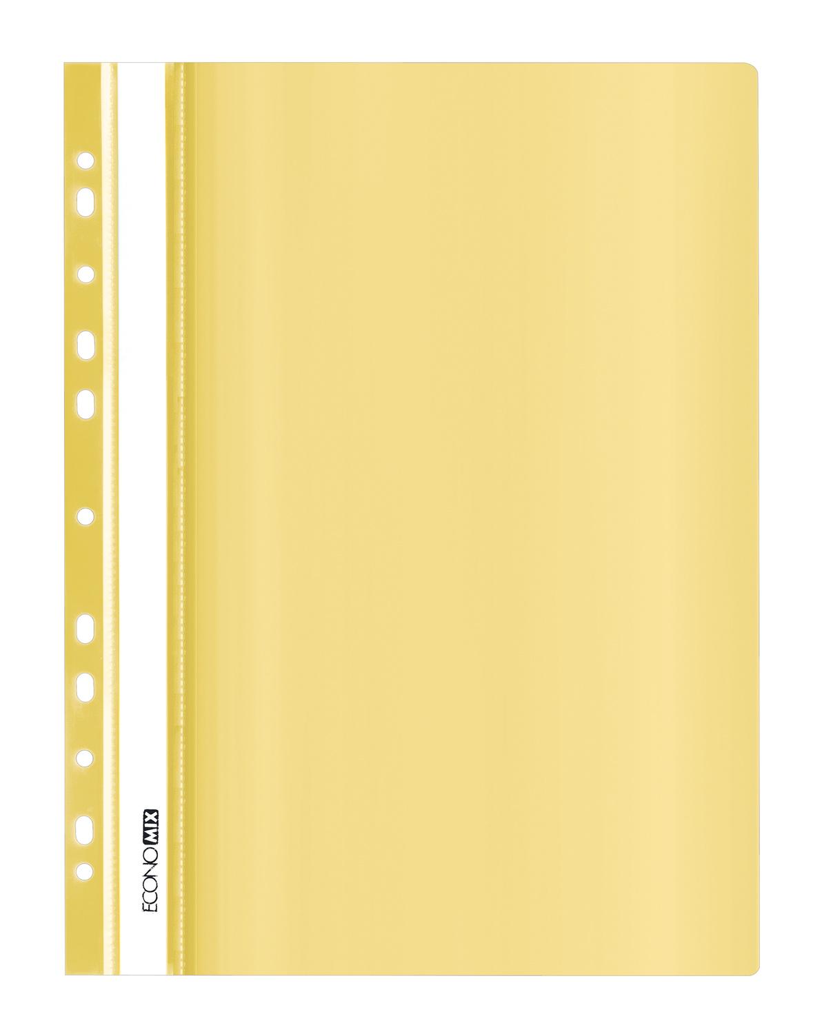Папка-скоросшиватель Economix А4 полипропилен Желтый (E31510-85)
