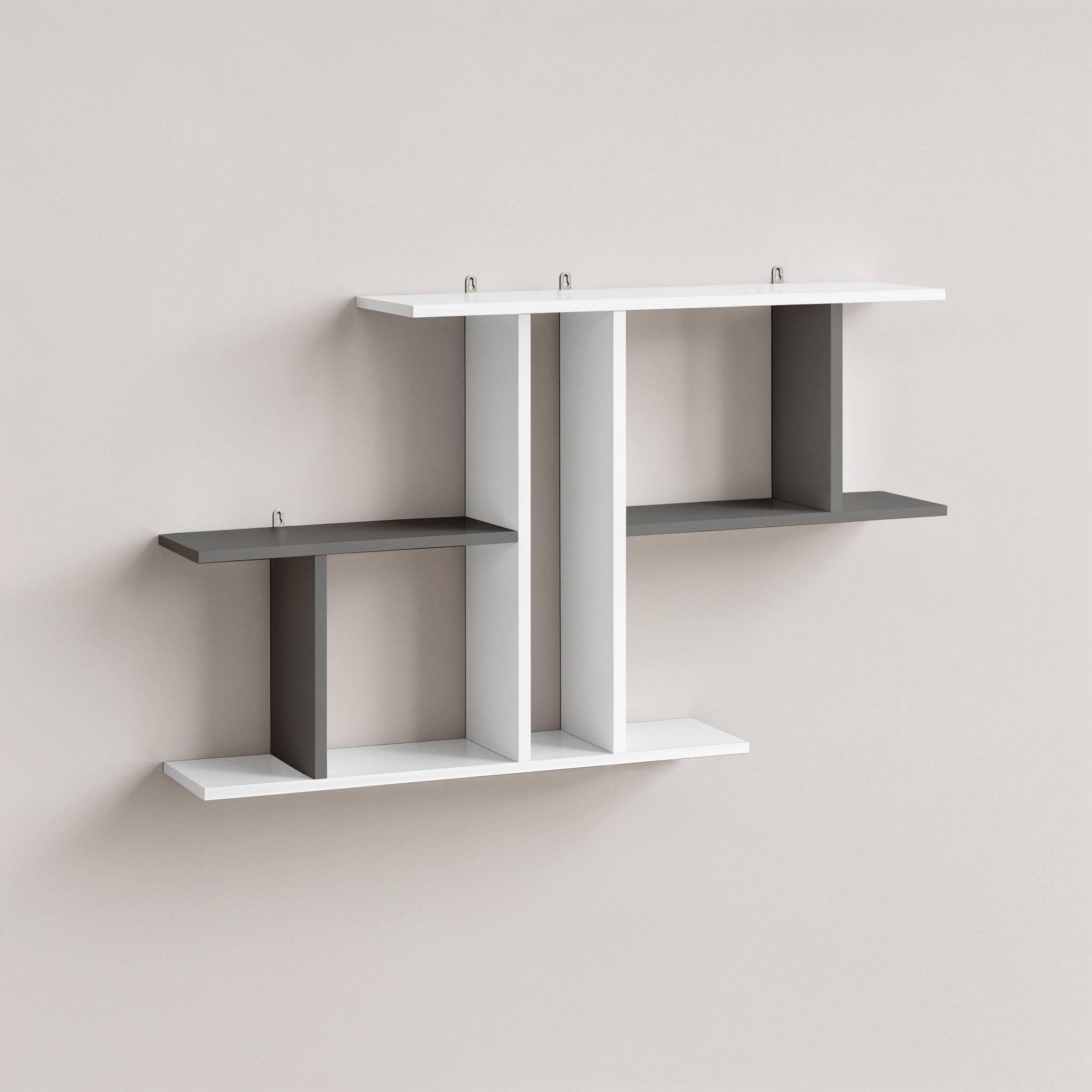 Полка навесная FT-8 1048х180х600 мм Белый/Антрацит - фото 2