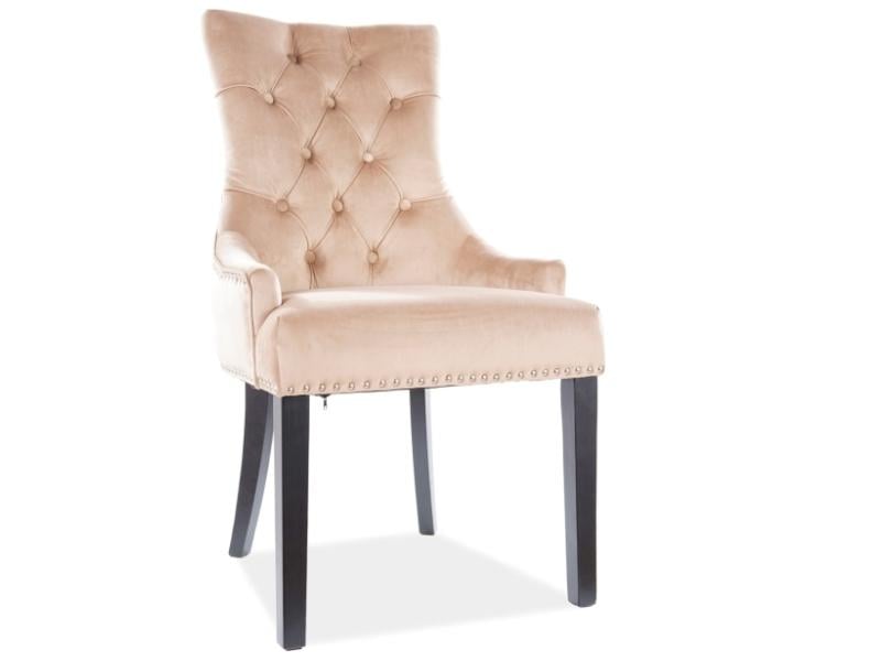 Стул EDWARD Velvet Черный/Бежевый (EDWARDVCBE)