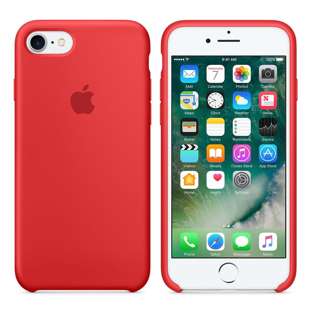 Чехол-накладка Apple Silicone Case for iPhone 7/8, SE, PRODUCT Red (HC) (A)