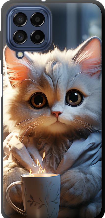Чехол на Samsung Galaxy M53 M536B White cat (5646b-2608-42517)