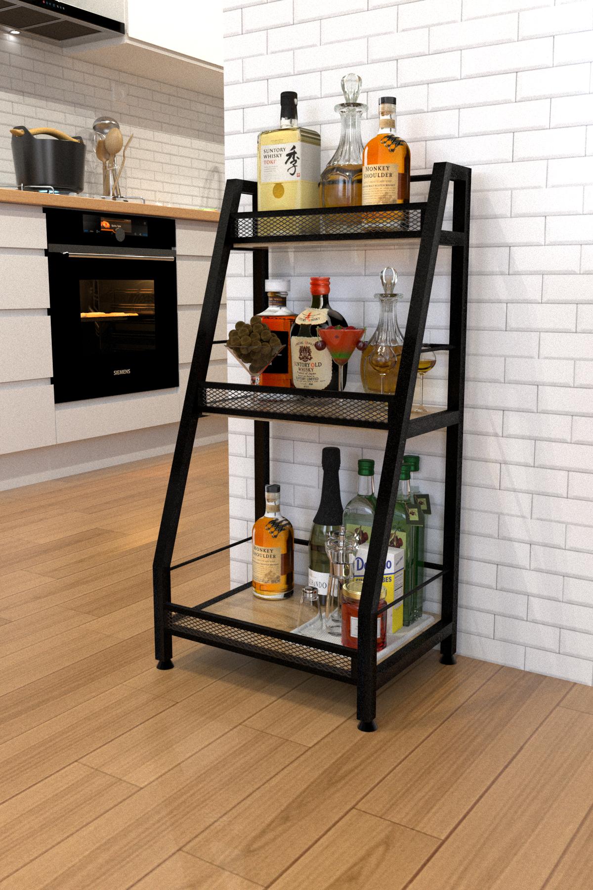 Стеллаж барный EcoLoft Моралис DSP-1278-1 в стиле лофт Дуб аппалачи (29878463) Стеллаж барный EcoLoft Моралис DSP-1278-1 в стиле лофт Дуб аппалачи (29878463)