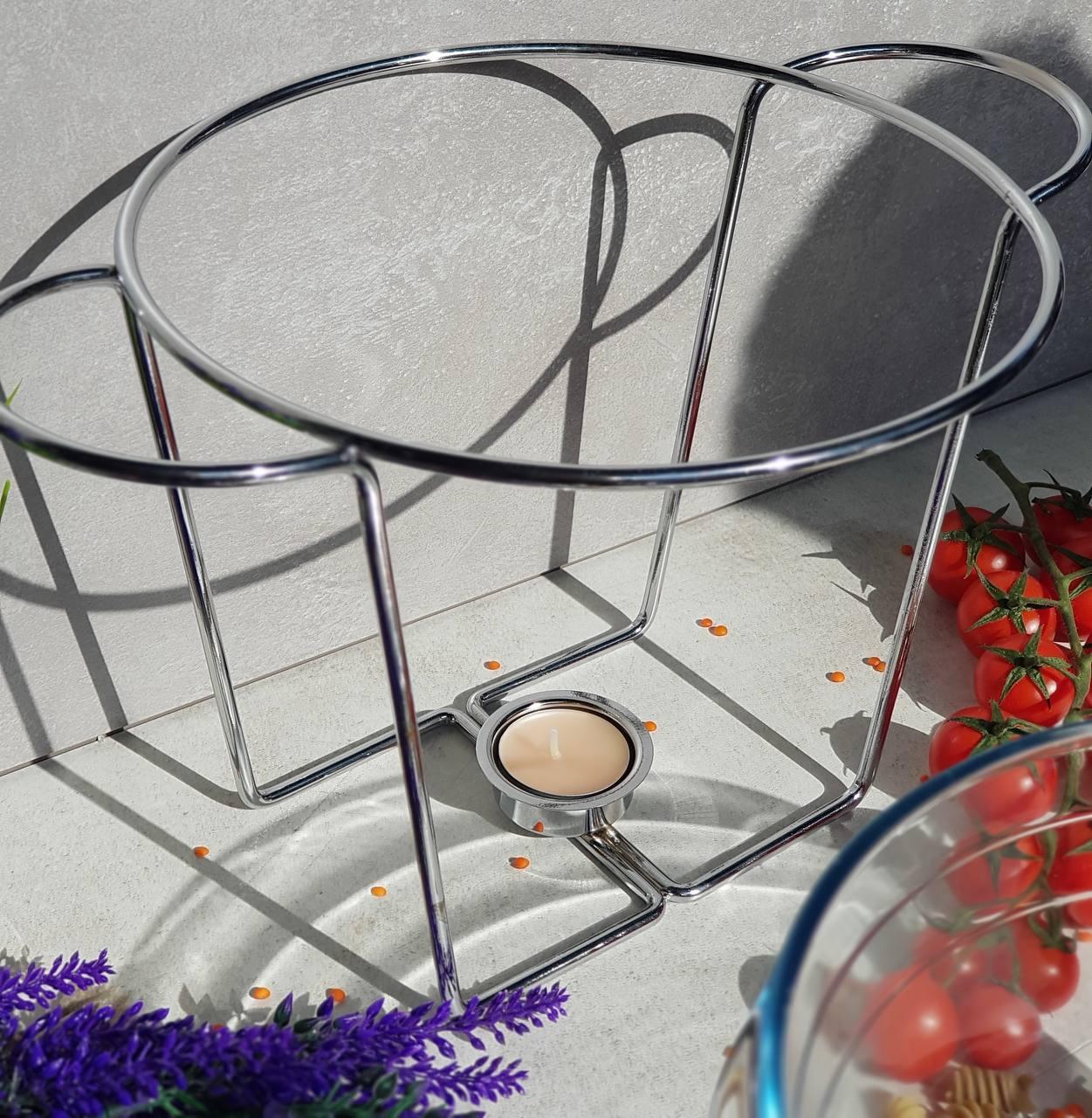 Марміт настільний зі скляною ємністю з підігрівом на підставці 4 л (EB-1445) - фото 3