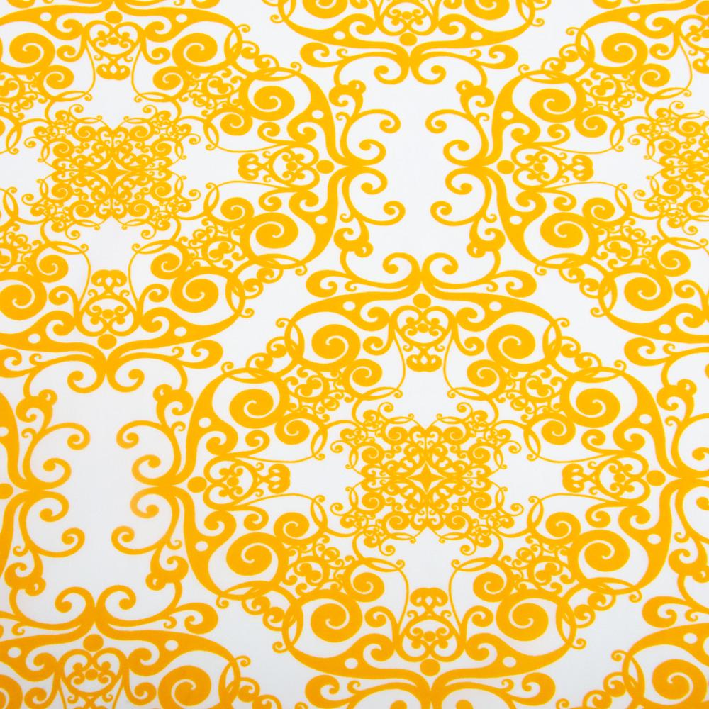 Ткань платяная Super Soft узор 95 г/м2 150 см Желтый (26491)