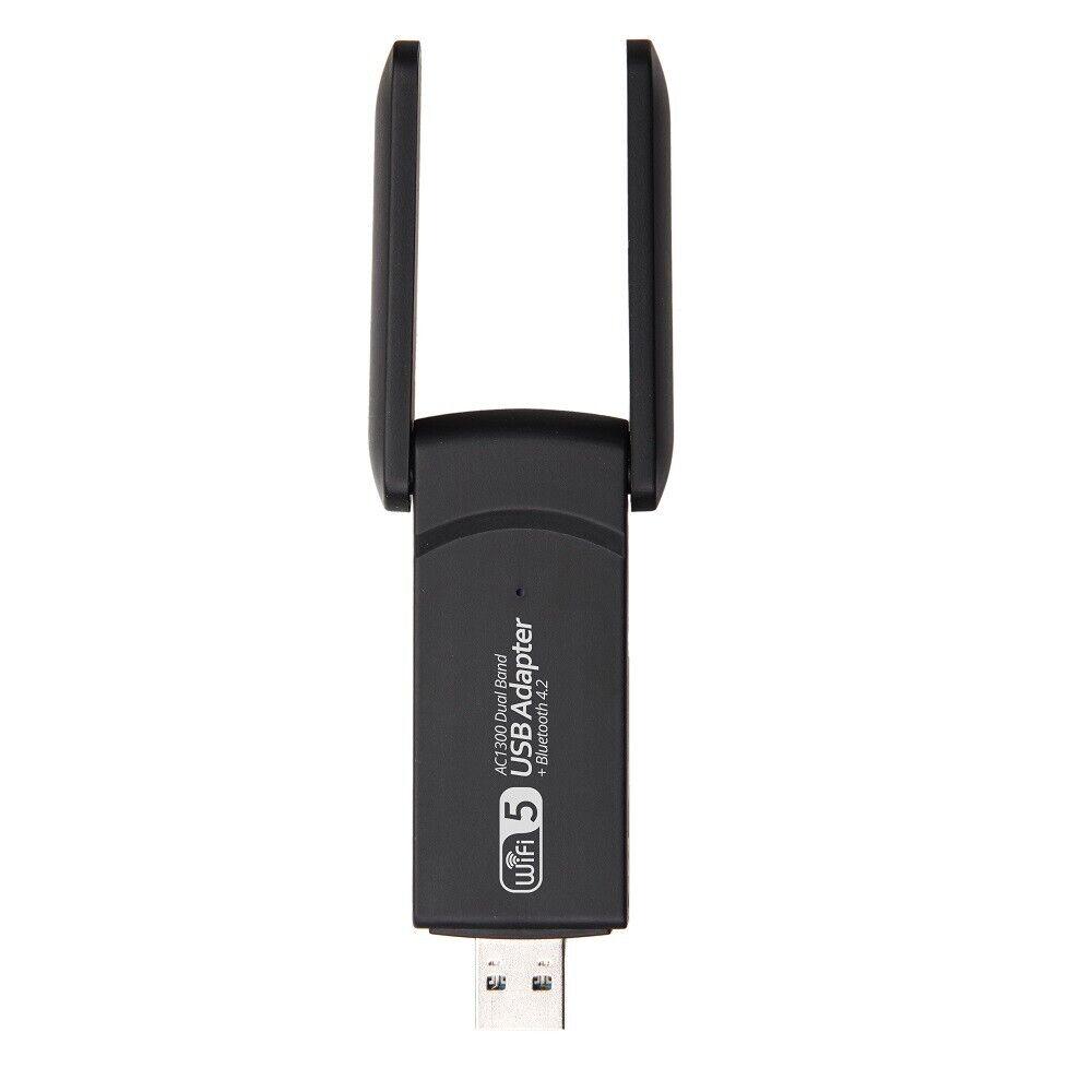 Адаптер Wі-Fі BT 4.2 USB Dual Band 802.11 AC 1300 Mbps (41514opti) - фото 6