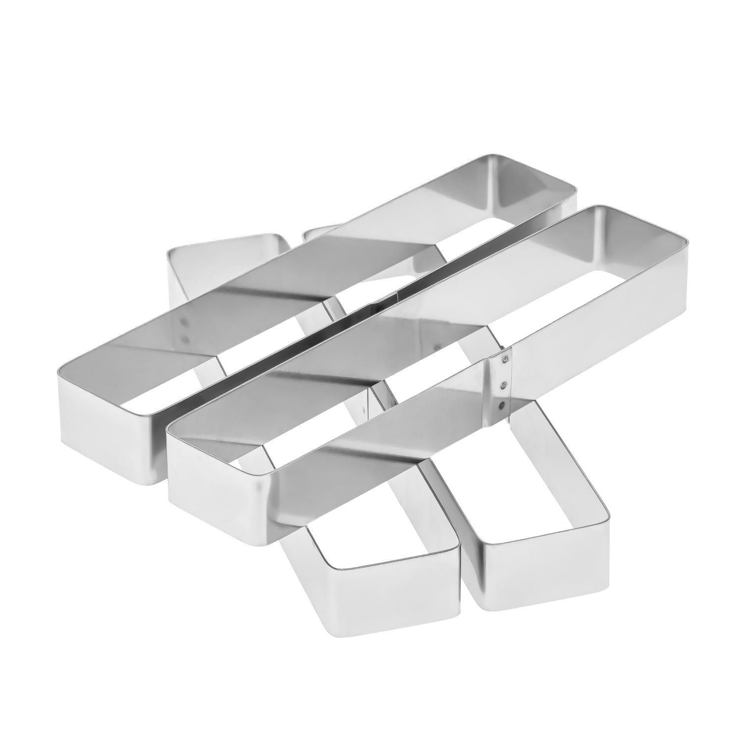 Формочки порционные для эклеров пирожных и тарталеток 4 шт. 16х4х2,5 см (29070962) - фото 5 Формочки порционные для эклеров пирожных и тарталеток 4 шт. 16х4х2,5 см (29070962) - фото 5