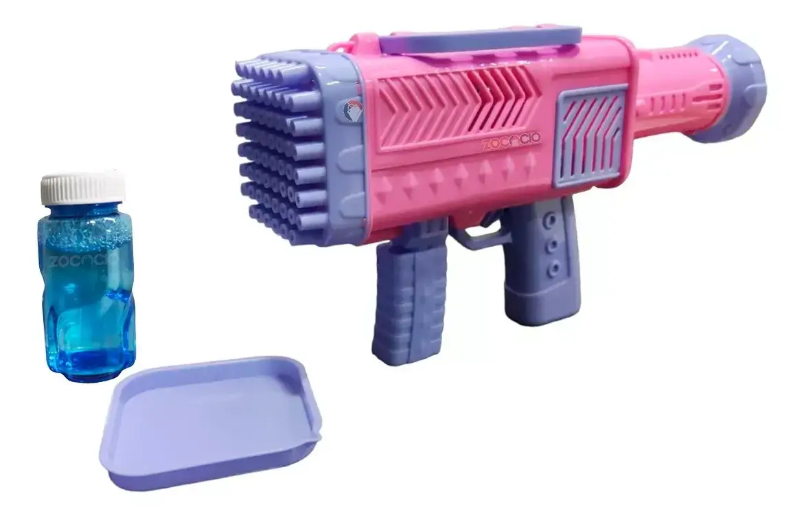 Автомат мыльные пузыри Bazooka с подсветкой на аккумуляторе на 60 отв. (815)