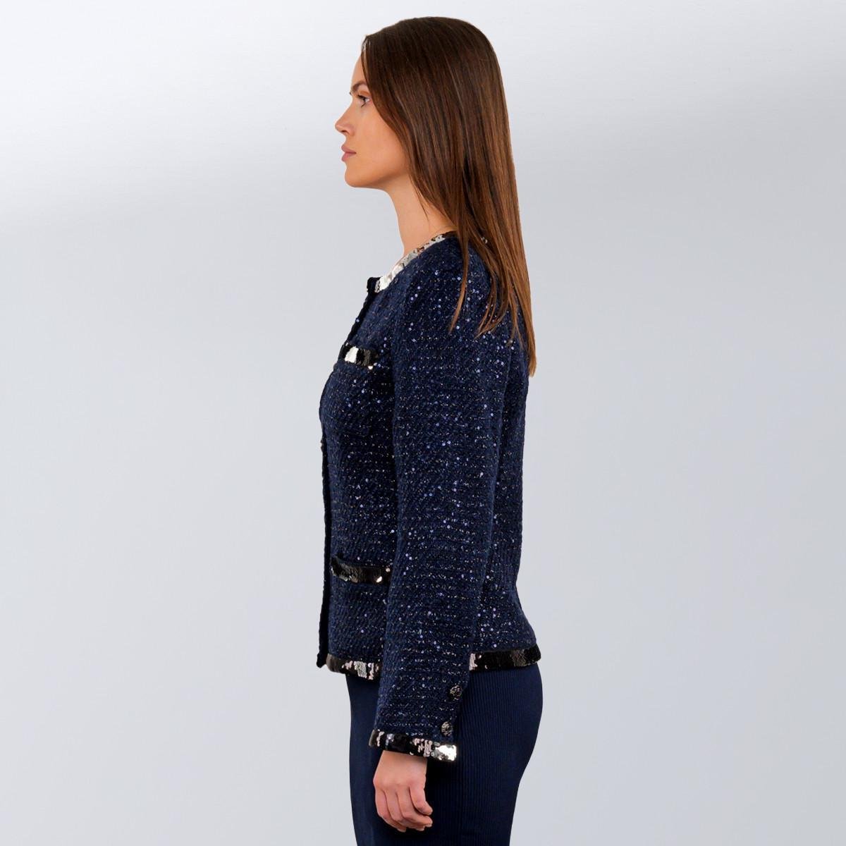 Жакет жіночий святковий Chanel S Синій (2588762905) - фото 3