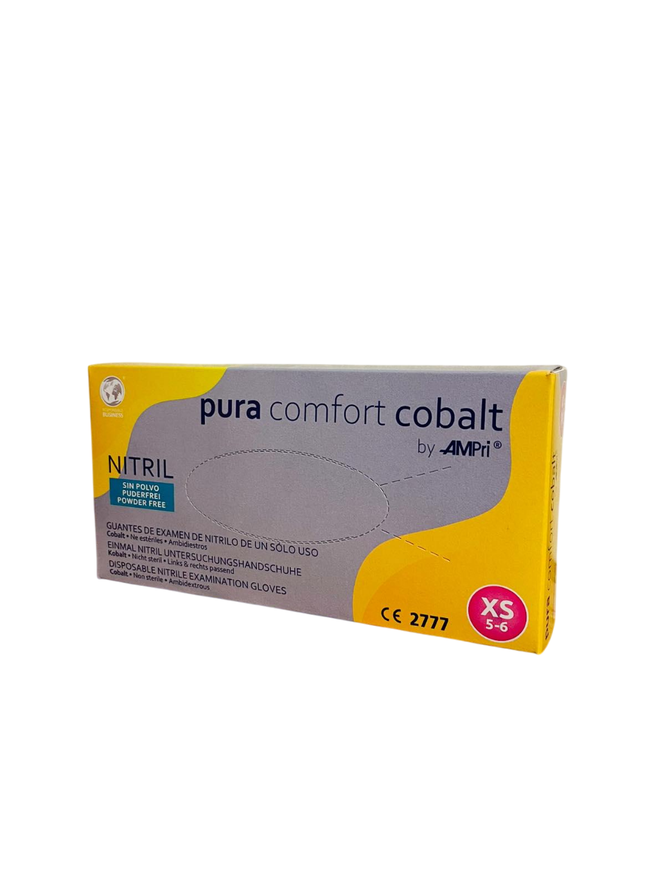 Перчатки AMPri Pura Comfort Cobalt нитриловые неопудренные XS (5-6)