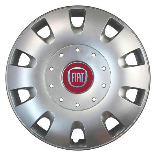 Автомобильные колпаки SKS 401 R16 с логотипом Fiat 4 шт. Серебристый