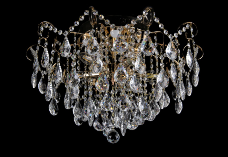 Хрустальная люстра L9051/5 FGD Золото/Белый (AN000393)