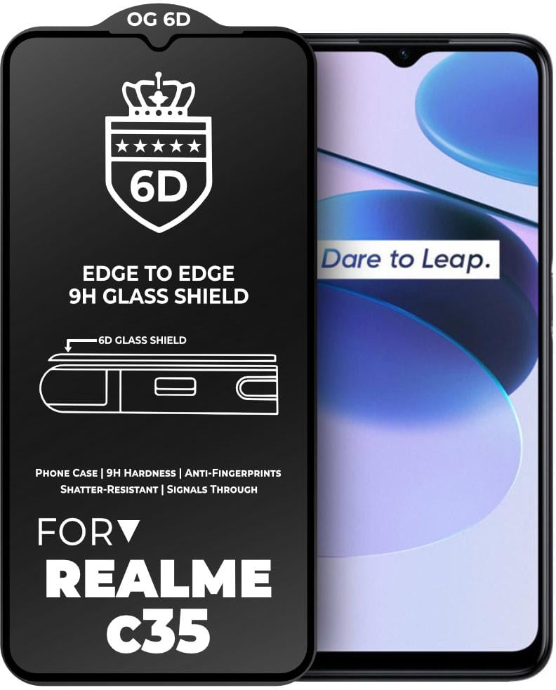 Скло захисне 6D Realme C35 Glass Shield (34183)
