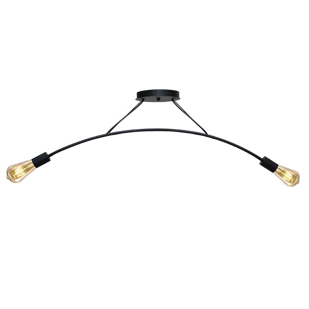 Люстра подвесная MSK Electric Orion на две лампы Е27 NL 9832-2 BK Черный (26526988)