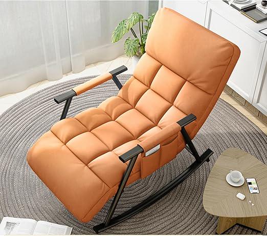 Крісло-гойдалка з регулюванням положення м'яке Помаранчевий (31871533)