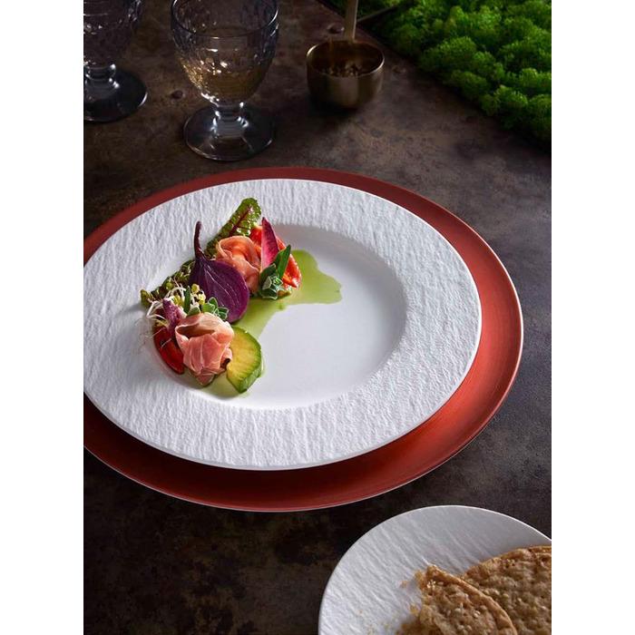 Підстановна тарілка blanc Rock Manufacture Villeroy & Boch 27 см (1042402620) - фото 2 Підстановна тарілка blanc Rock Manufacture Villeroy & Boch 27 см (1042402620) - фото 2