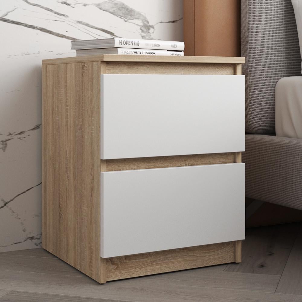 Тумба прикроватная Вайс R-5 402х400х530 мм Дуб Сонома/Белый фасад (30731129) Тумба прикроватная Вайс R-5 402х400х530 мм Дуб Сонома/Белый фасад (30731129)