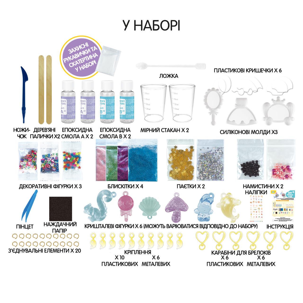 Набір для творчості Kegao Прикраси принцеси з епоксидною смолою 3 форми - фото 3 Набір для творчості Kegao Прикраси принцеси з епоксидною смолою 3 форми - фото 3