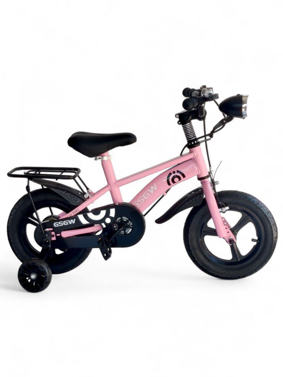 Детский велосипед двухколесный с учебными колесами GSGW Bike 5188-88A-12 Розовый (5188-88A-12r-s) - фото 2 Детский велосипед двухколесный с учебными колесами GSGW Bike 5188-88A-12 Розовый (5188-88A-12r-s) - фото 2