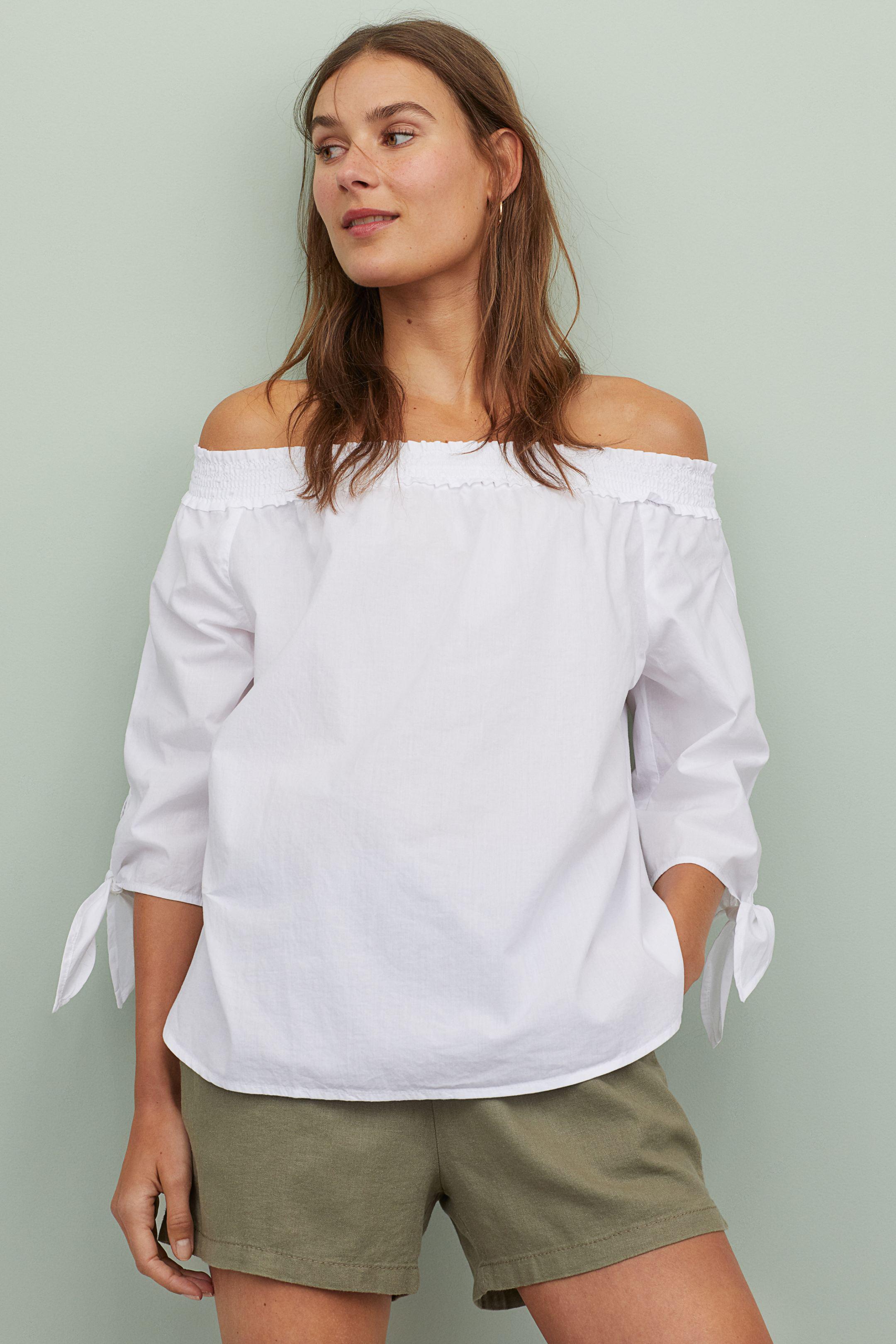 Блуза H&M р. 40 Белый (6906449)