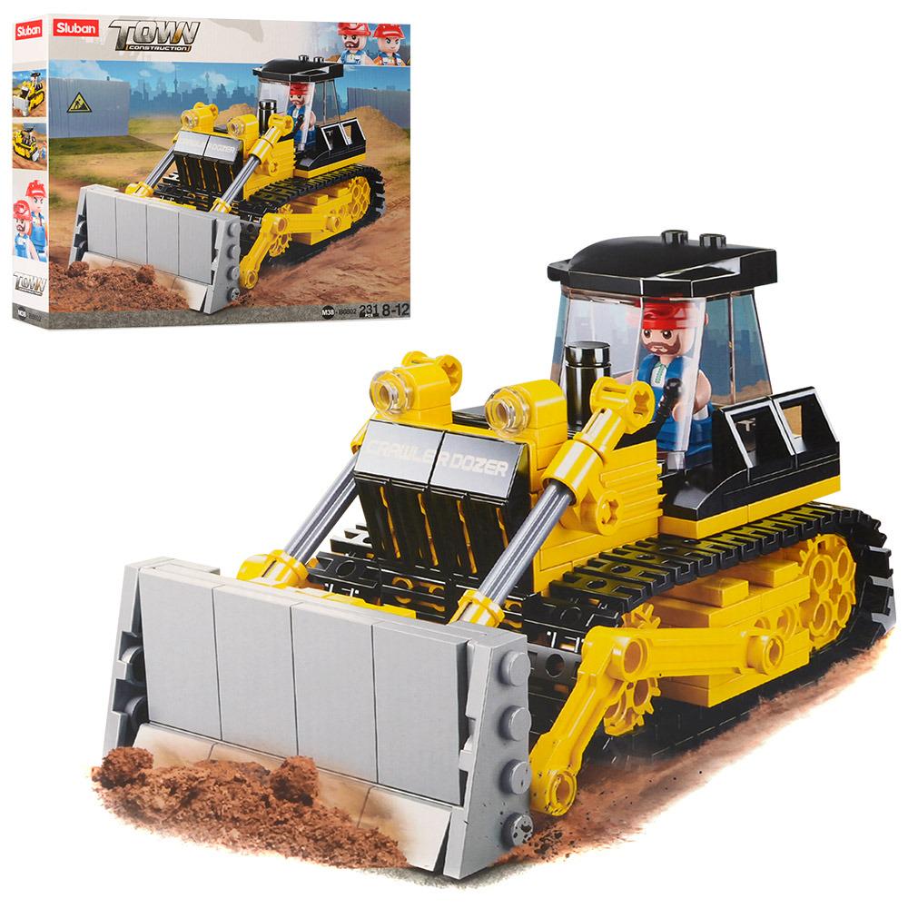 Конструктор Sluban Town Бульдозер M38-B0802 231 дет.